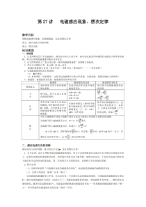 第27讲电磁感应现象楞次定律