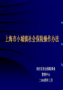 上海市小城镇社会保险实施办法