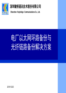 电厂以太网环网备份及光纤链路备份解决方案-客户交流