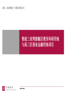 世联-鲁能三亚湾游艇区教育科研用地及商业金融用地项目开发方案(ppt 98) 