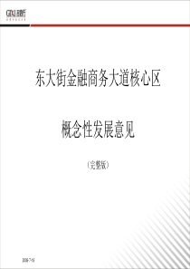 东大街金融核心区发展意见(完整版722)最新