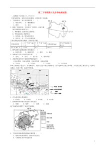 河北省邢台市第二中学2014-2015学年高二地理下学期第三次月考试题