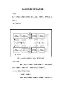 电监安全(2006)34号电力二次系统安全防护总体方案