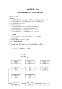 电缆敷设施工方案(中英)