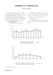 中国保险业经营状况分析