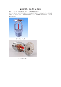 直立式喷头下垂式喷头的区别