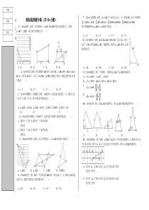 相似选择题(带答案)