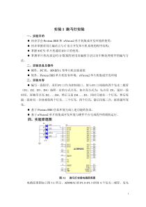 单片机整套实验及程序(交通灯_跑马灯等)