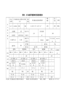 矿山地质环境影响评估现状调查表