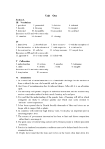 研究生英语教程《新视野》答案(unit1-8)