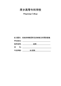 浅谈沥青路面常见的病害及其预防措施