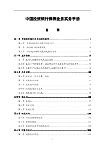 中国投资银行保荐业务实务手册