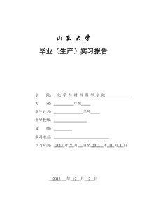 毕业(生产)实习报告(幅面,16K)