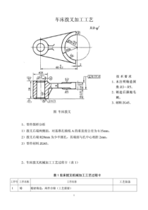 车床拨叉加工工艺