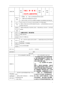 江苏省新丰中学高中历史专题三第1课第二次世界大战前夜教案人民版选修3