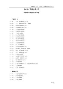 中意财产保险有限公司 机器损坏险附加险条款