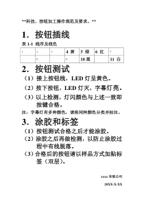 汽车一键启动按钮测试方法