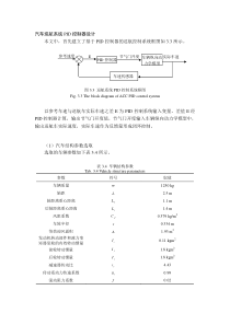 汽车巡航系统PID控制器设计