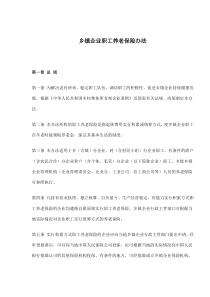 乡镇企业职工养老保险办法(doc5)(1)