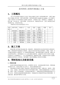 混凝土预制系杆拱预制方案