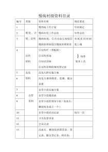 村级慢病资料档案册