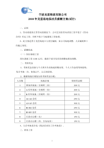 清洁工薪酬方案