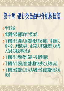 人大经济金融课件 金融中介学课件 第十章