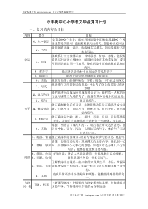 某小学语文毕业复习计划