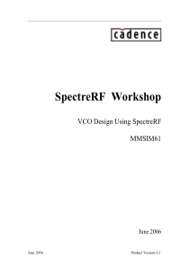 相位噪声&抖动仿真方法VCO-Design-Using-SpectreRF