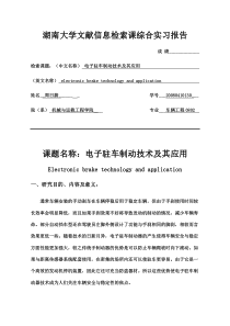 湖南大学文献信息检索课综合实习报告