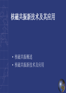 核磁共振新技术.