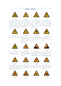 常见交通标志
