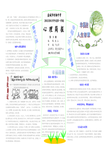 中小学心理健康教育心理小报