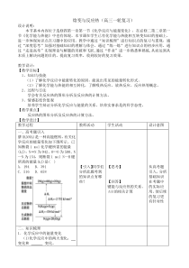 焓变与反应热(高三复习)