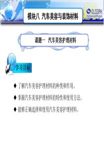 模块八汽车美容与装饰材料