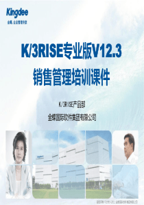 K3RISE专业版V12.3-销售管理培训课件