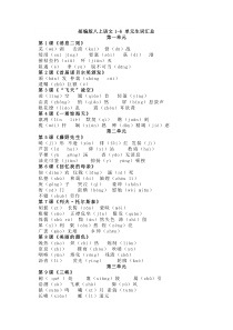 部编八年级上册语文生字词语汇总