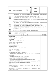 牛津小学英语4BUnit2Ataparty教案