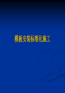 模板工程标准化施工参考资料