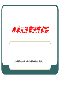 保险公司周单元经营进度追踪13页