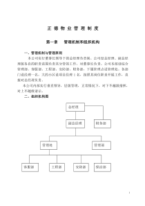 物业管理规章制度[1]