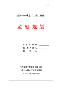 保险公司监理规划