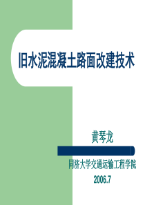 旧水泥混凝土路面改建技术.