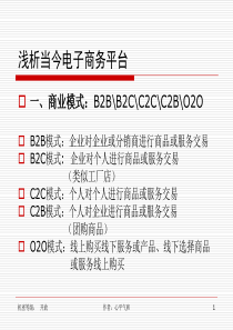 浅析当今电子商务平台