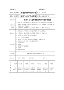 浇钢区域发生中间包穿钢水事故应急预案(设备)