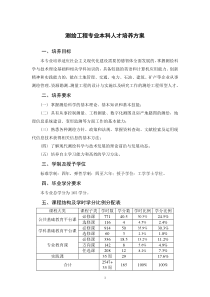 测绘工程专业本科人才培养方案2012(四年)