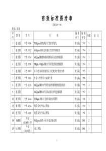 有效标准图清单