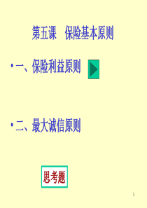 保险的基本原则(1)