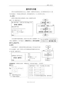 浙江信息技术学考复习循环语句专题