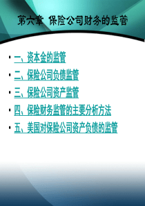 保险监管第六章保险公司财务的监管1